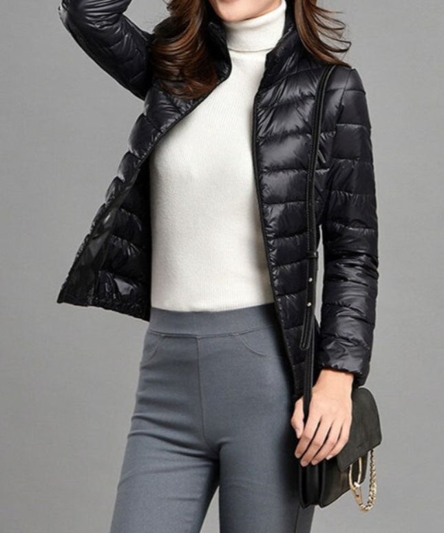 Damska kurtka przejściowa przeciwdeszczowa pikowana