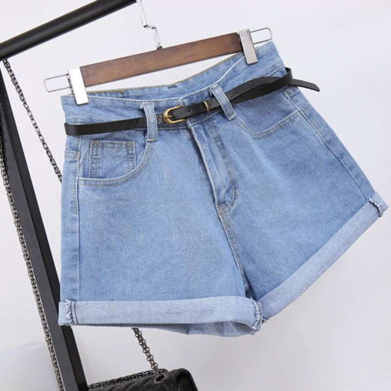 Damskie szorty jeansowe mom fit