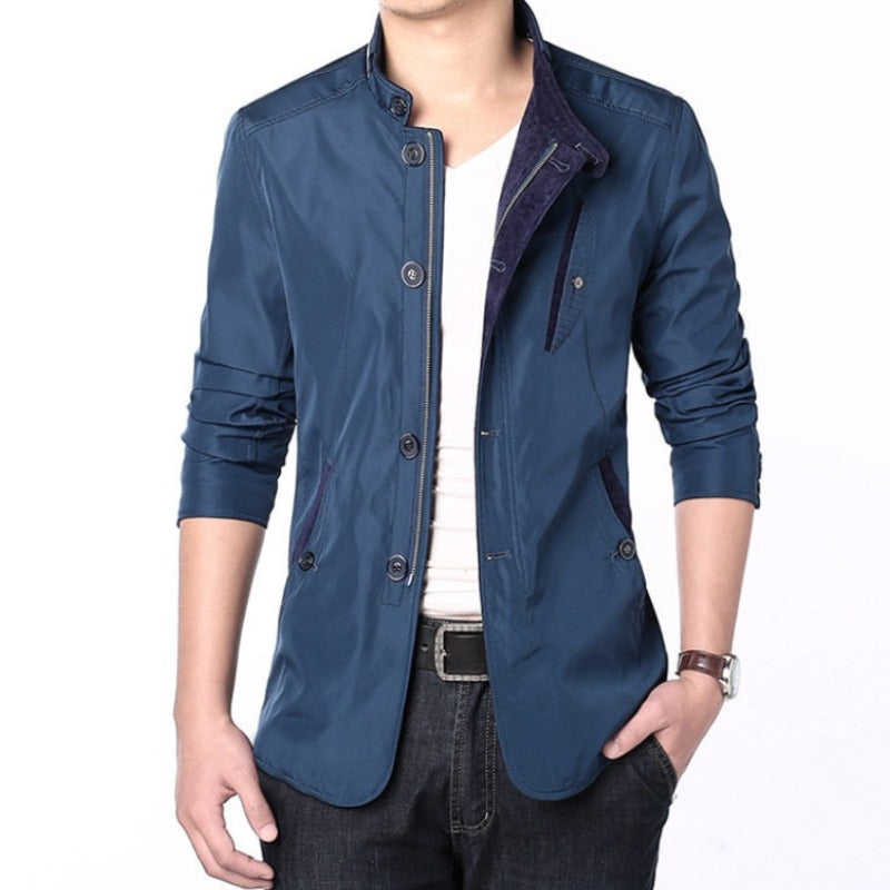 Męska kurtka przejściowa klasyczna elegancka