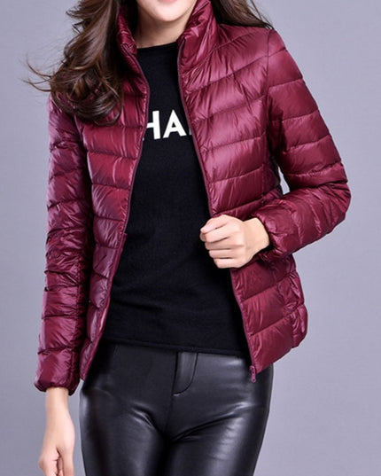 Damska kurtka przejściowa przeciwdeszczowa pikowana