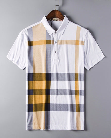 Męska koszulka polo w kratkę