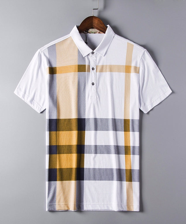 Męska koszulka polo w kratkę