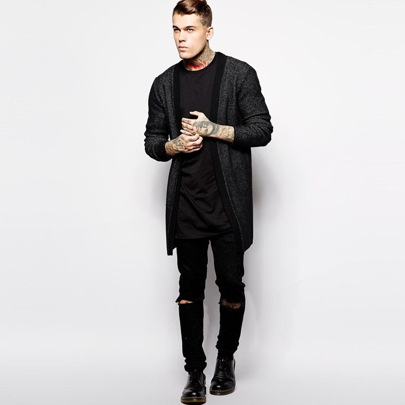Męski T-shirt long fit