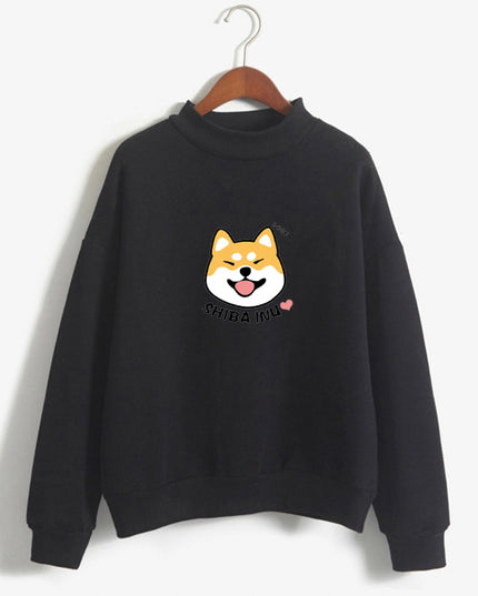 Damska bluza z nadrukiem pieska shiba