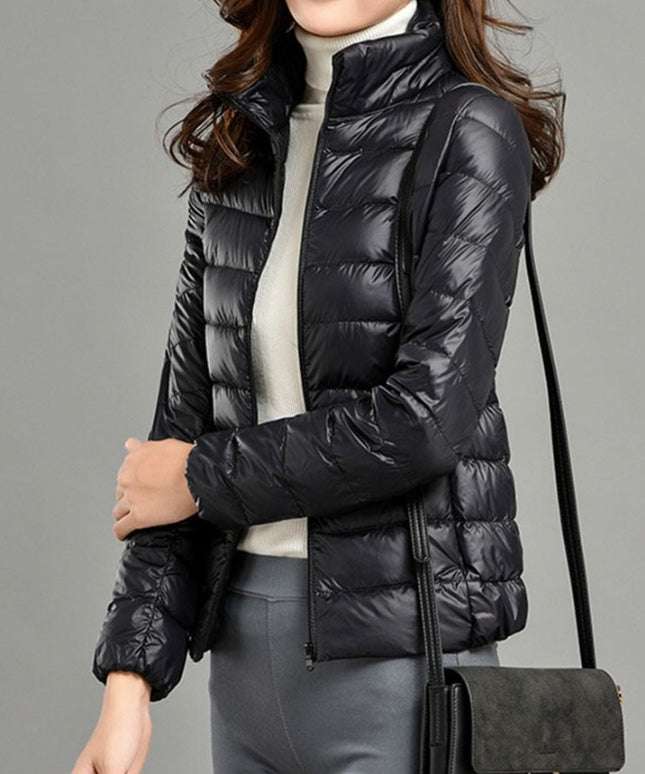 Damska kurtka przejściowa przeciwdeszczowa pikowana