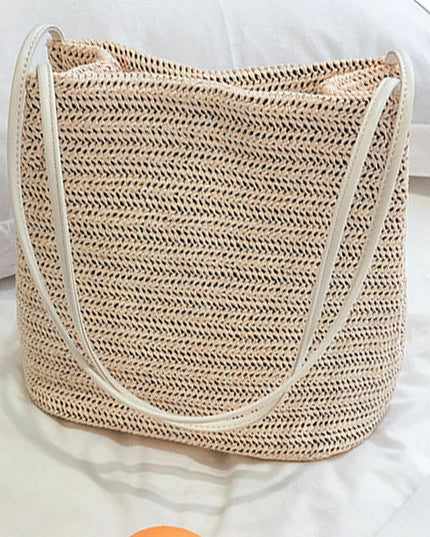 Torba plażowa słomkowa