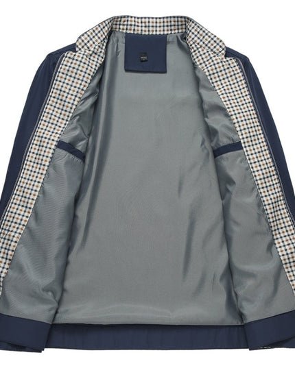 Męska kurtka przejściowa rozpinana z kieszeniami