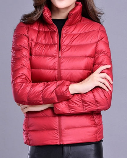 Damska kurtka przejściowa przeciwdeszczowa pikowana