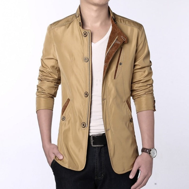 Męska kurtka przejściowa klasyczna elegancka