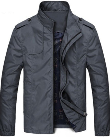 Męska kurtka przejściowa wiatrówka ze stójką