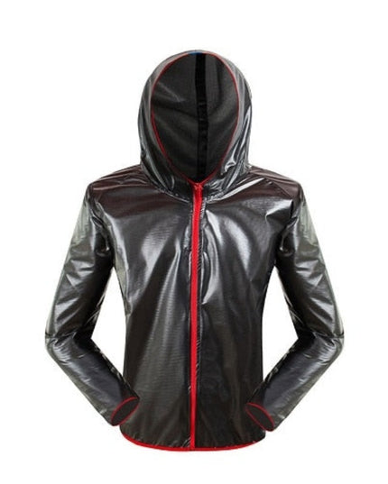 Męska kurtka przejściowa przeciwdeszczowa z kapturem