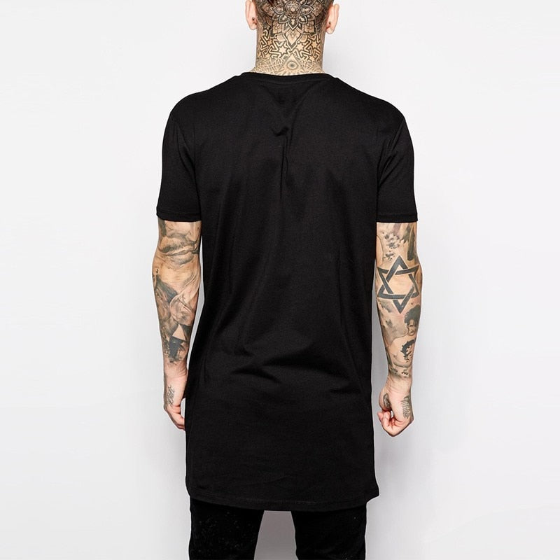 Męski T-shirt long fit