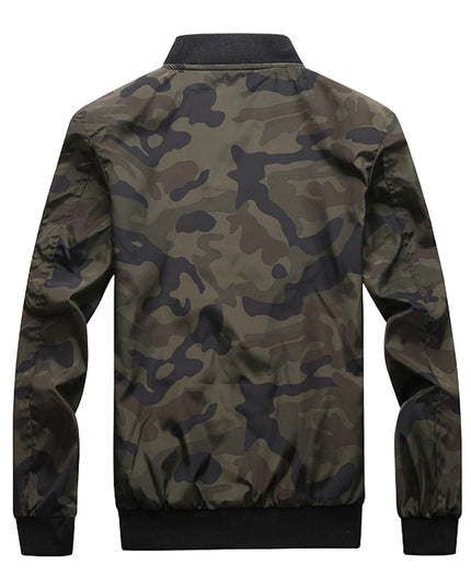 Męska kurtka przejściowa wiatrówka moro