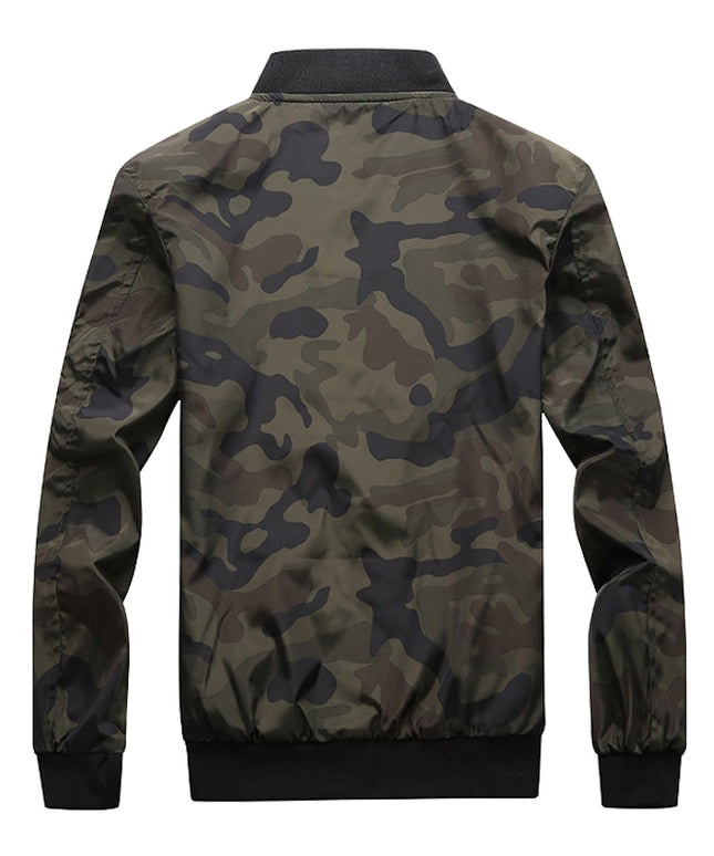 Męska kurtka przejściowa wiatrówka moro