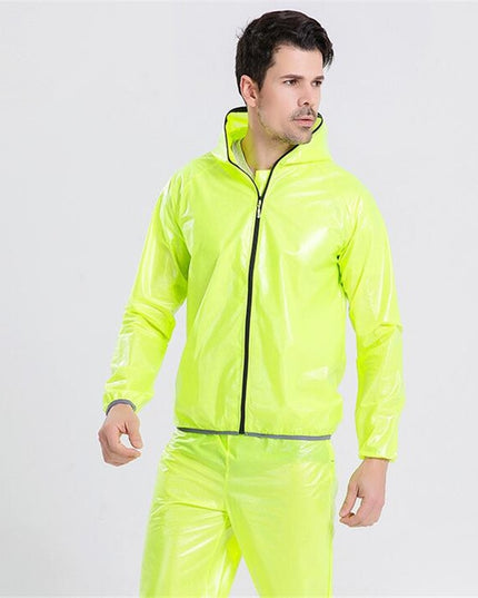 Męska kurtka przejściowa przeciwdeszczowa z kapturem