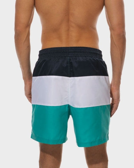 Męskie szorty kąpielowe w poziome paski