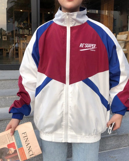 Damska kurtka przejściowa przeciwdeszczowa o luźnym kroju