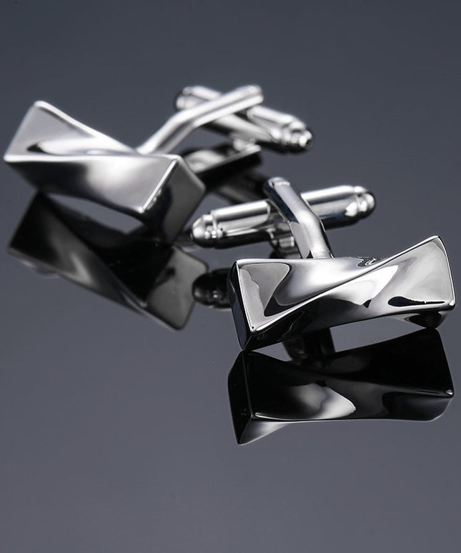 Spinki do koszuli w futurystycznym kształcie