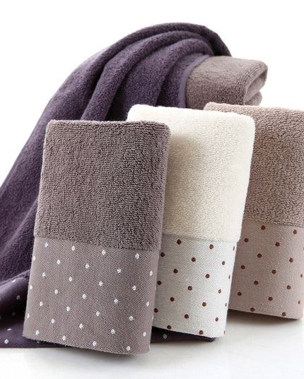 Ręcznik saunowy bawełniany w kropki