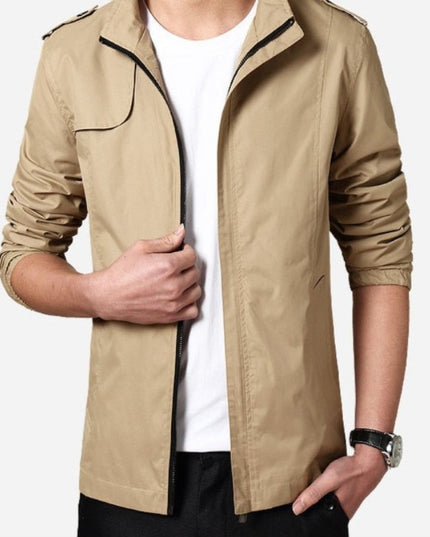 Męska kurtka przejściowa wiatrówka ze stójką