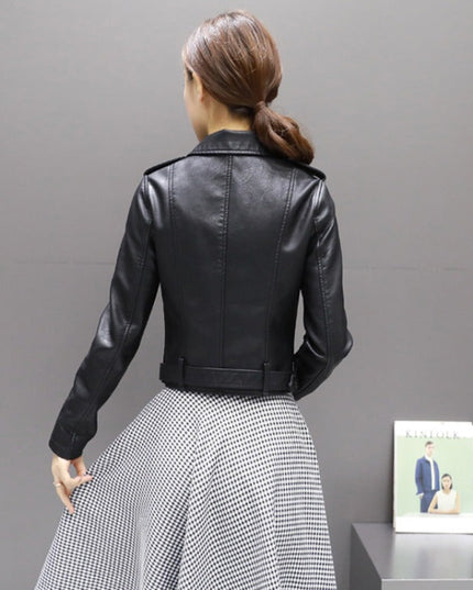 Damska kurtka przejściowa skórzana