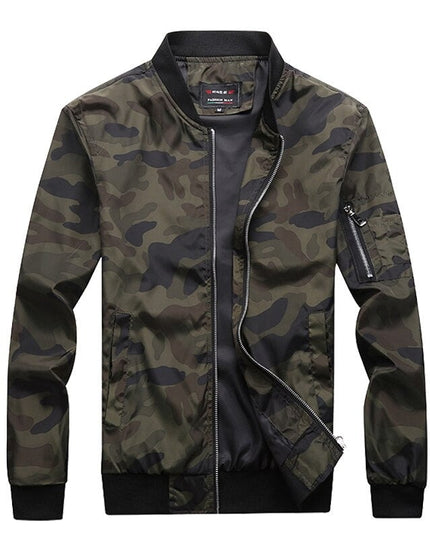 Męska kurtka przejściowa wiatrówka moro