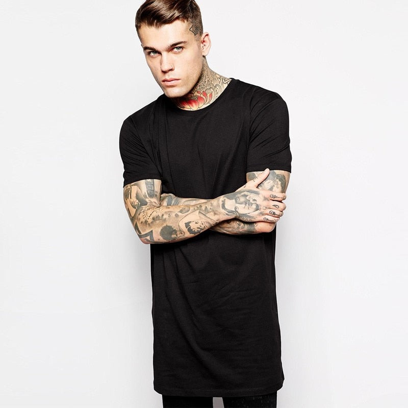 Męski T-shirt long fit