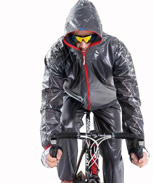 Męska kurtka przejściowa przeciwdeszczowa z kapturem