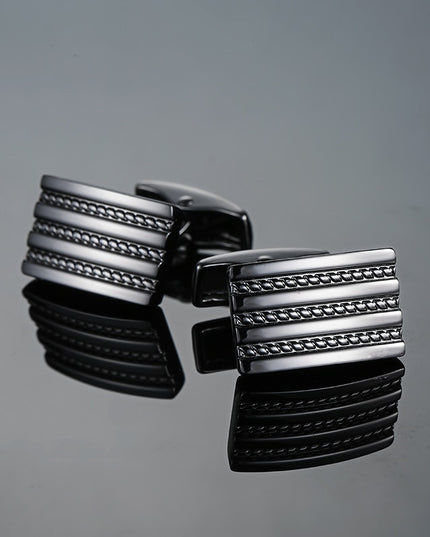 Spinki do koszuli w kolorze srebrnym