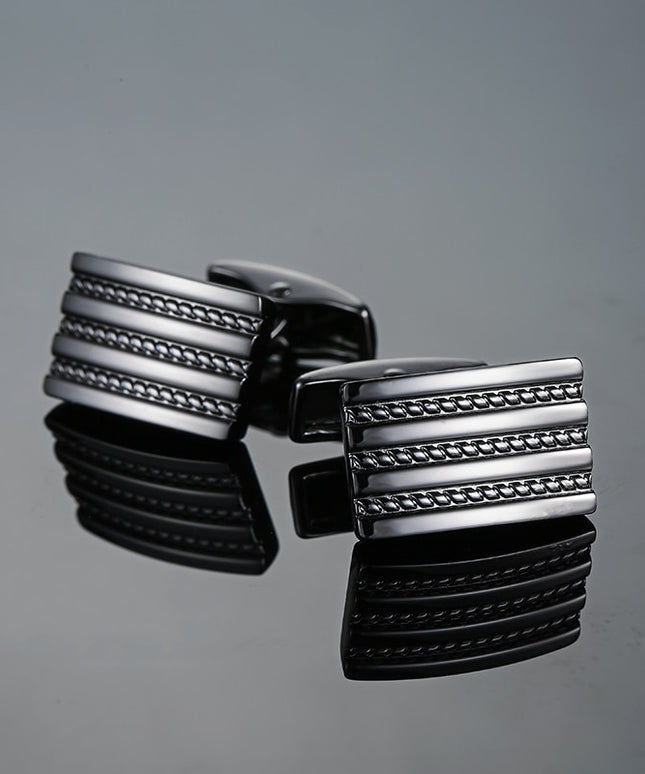 Spinki do koszuli w kolorze srebrnym