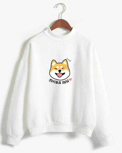 Damska bluza z nadrukiem pieska shiba