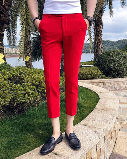 Męskie spodnie chinosy o długości 7/8