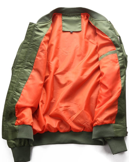 Męska kurtka przejściowa bomberka z naszywkami