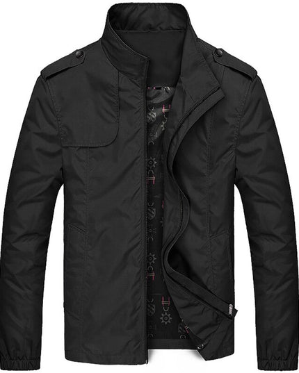 Męska kurtka przejściowa wiatrówka ze stójką