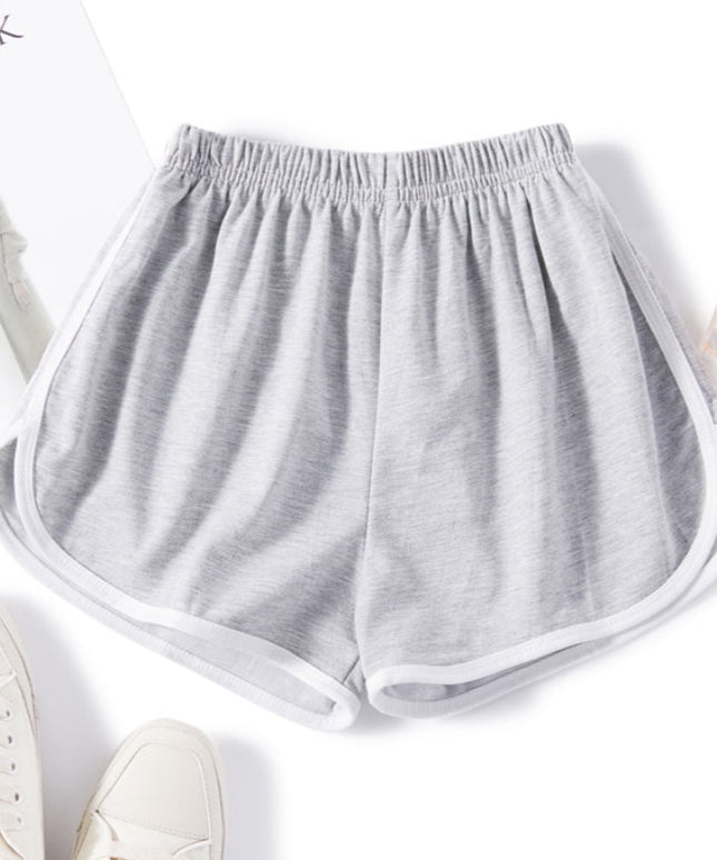 Damskie szorty sportowe z lamówką