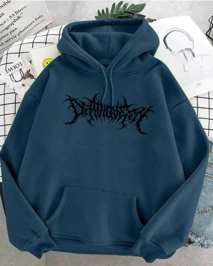 Męska bluza z kapturem i nadrukiem