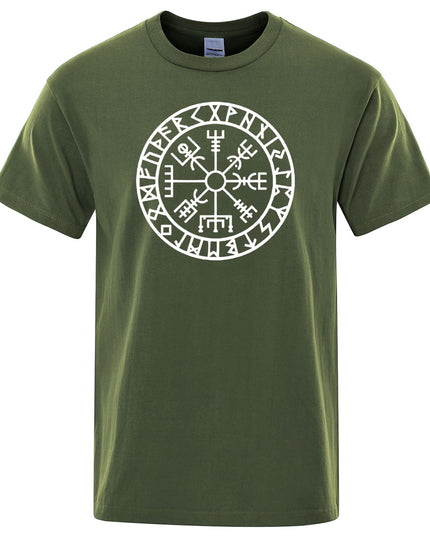 Męski T-shirt klasyczny z nordyckim motywem