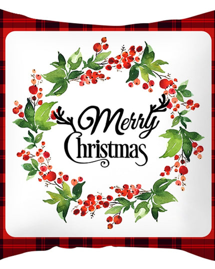 Świąteczna poszewka na poduszkę z napisem Merry Christmas
