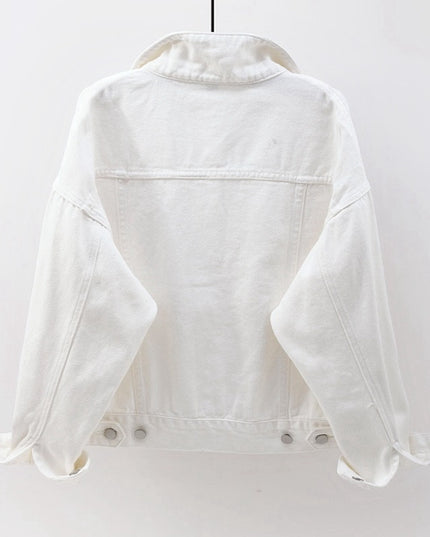 Damska kurtka jeansowa klasyczna o prostym kroju