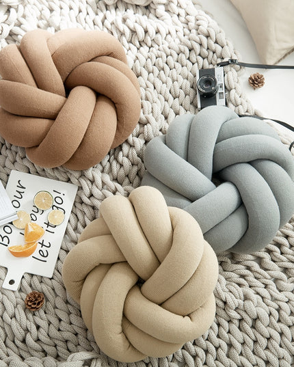 Poduszka dekoracyjna bawełniana węzeł nowoczesny styl