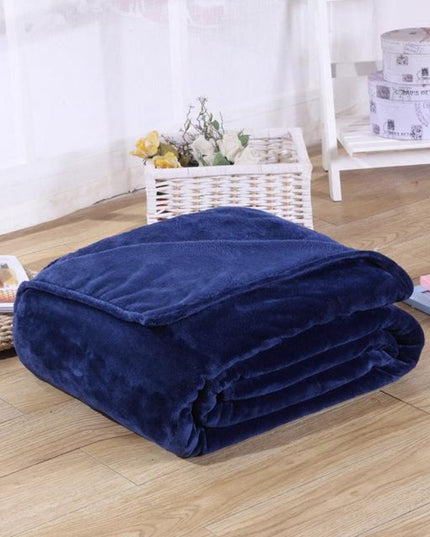 Koc dekoracyjny solidny w jednolitych kolorach