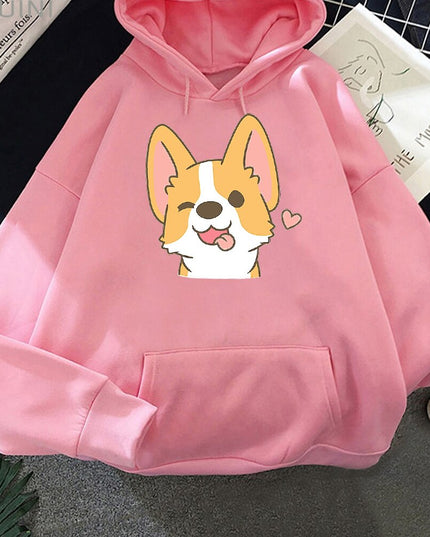 Damska bluza z pieskiem corgi