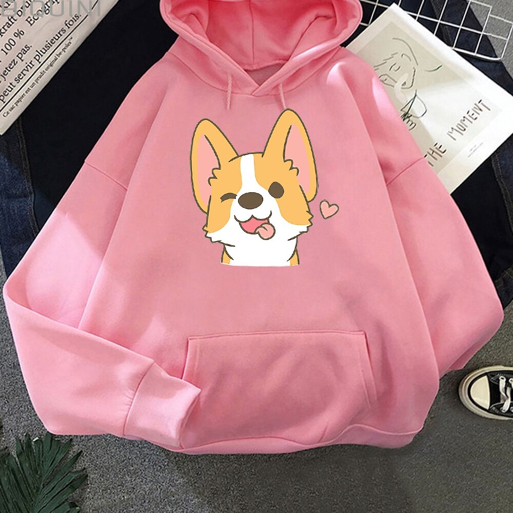 Damska bluza z pieskiem corgi