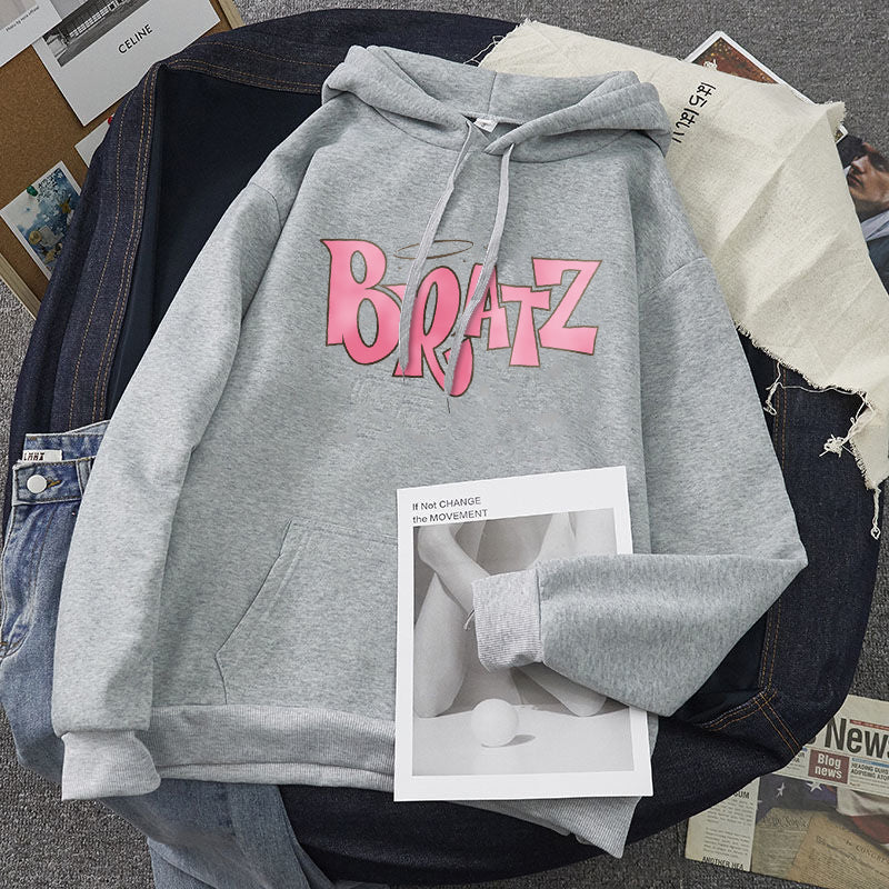 Damska bluza z kapturem z logo BRATZ