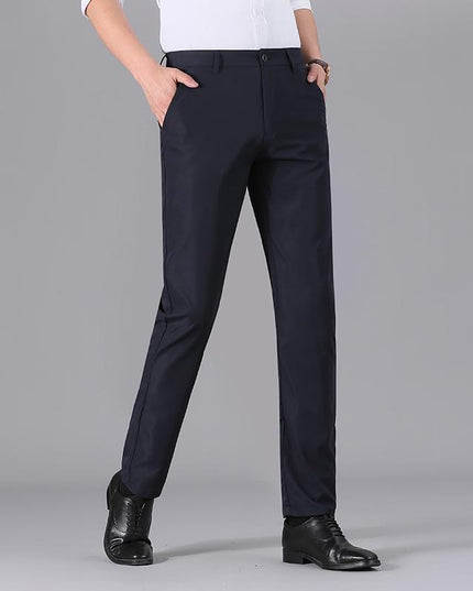 Męskie spodnie eleganckie z długą nogawką