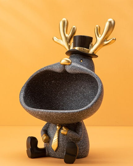 Figurka funkcjonalna renifer z miską