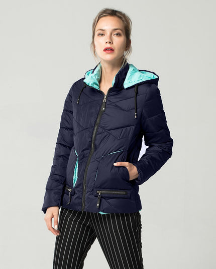 Damska kurtka przejściowa dwukolorowa