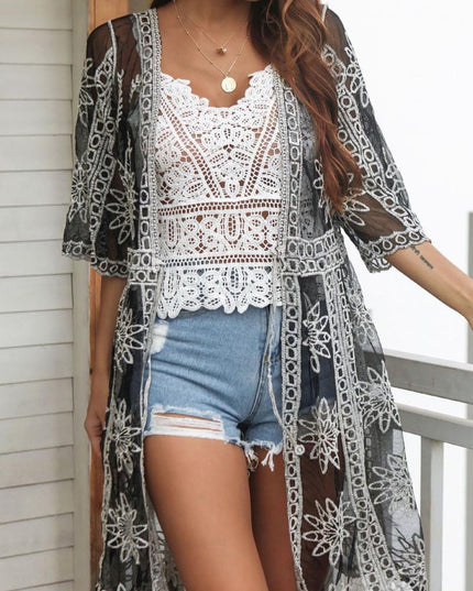 Damska narzutka plażowa lekka i zwiewna