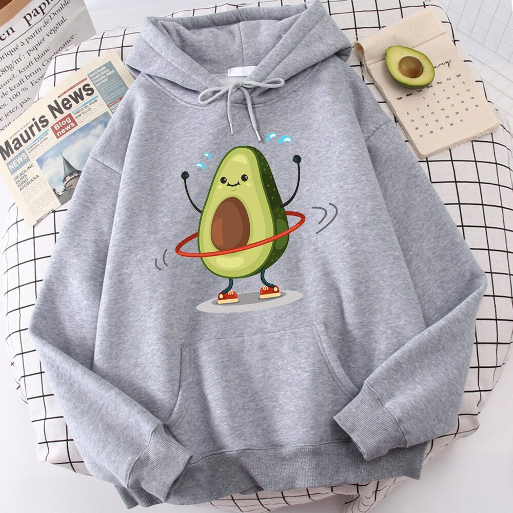 Damska bluza z nadrukiem awokado
