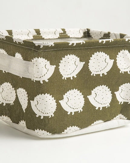 Organizer pudełko do przechowywania lniane